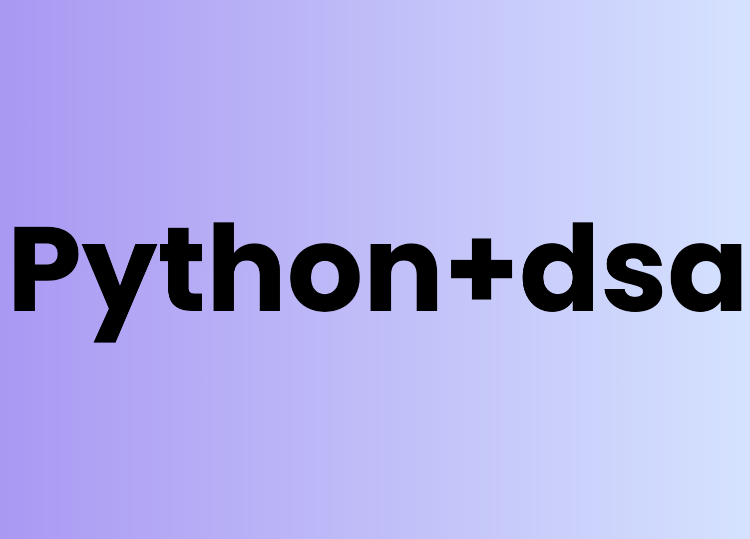 Python + DSA